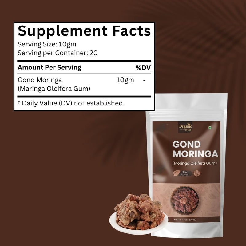 Organic Spree Gond Moringa - 200g Moringa Oleifera Gum - Image 2